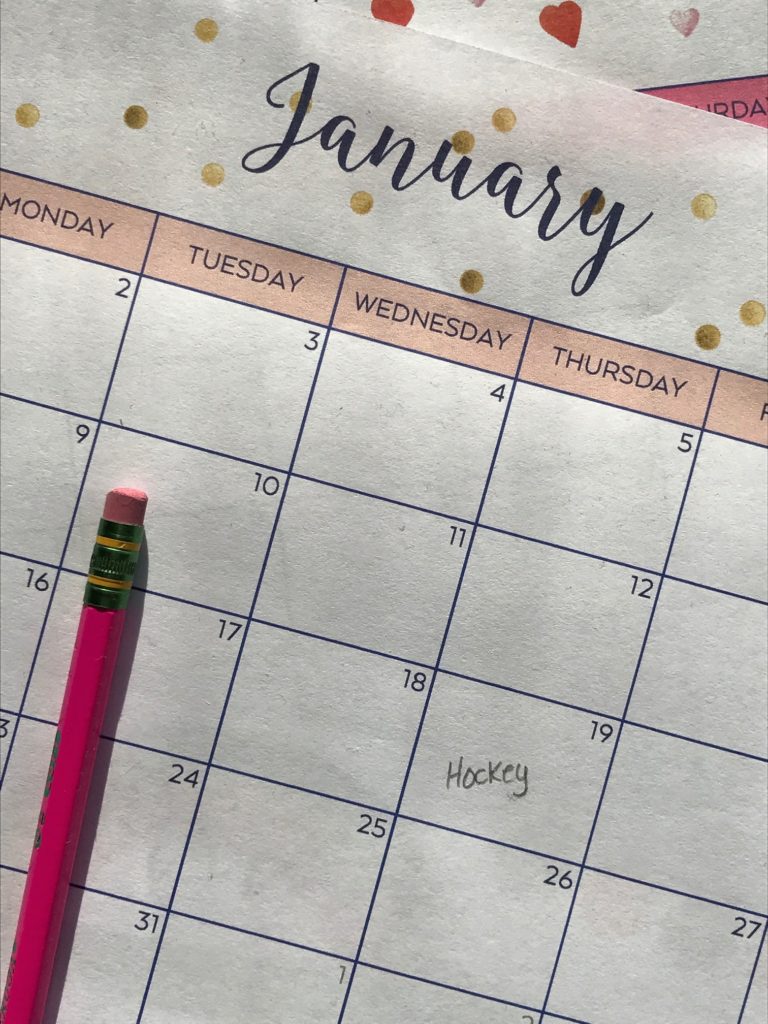 2017 Printable Monthly Calendar