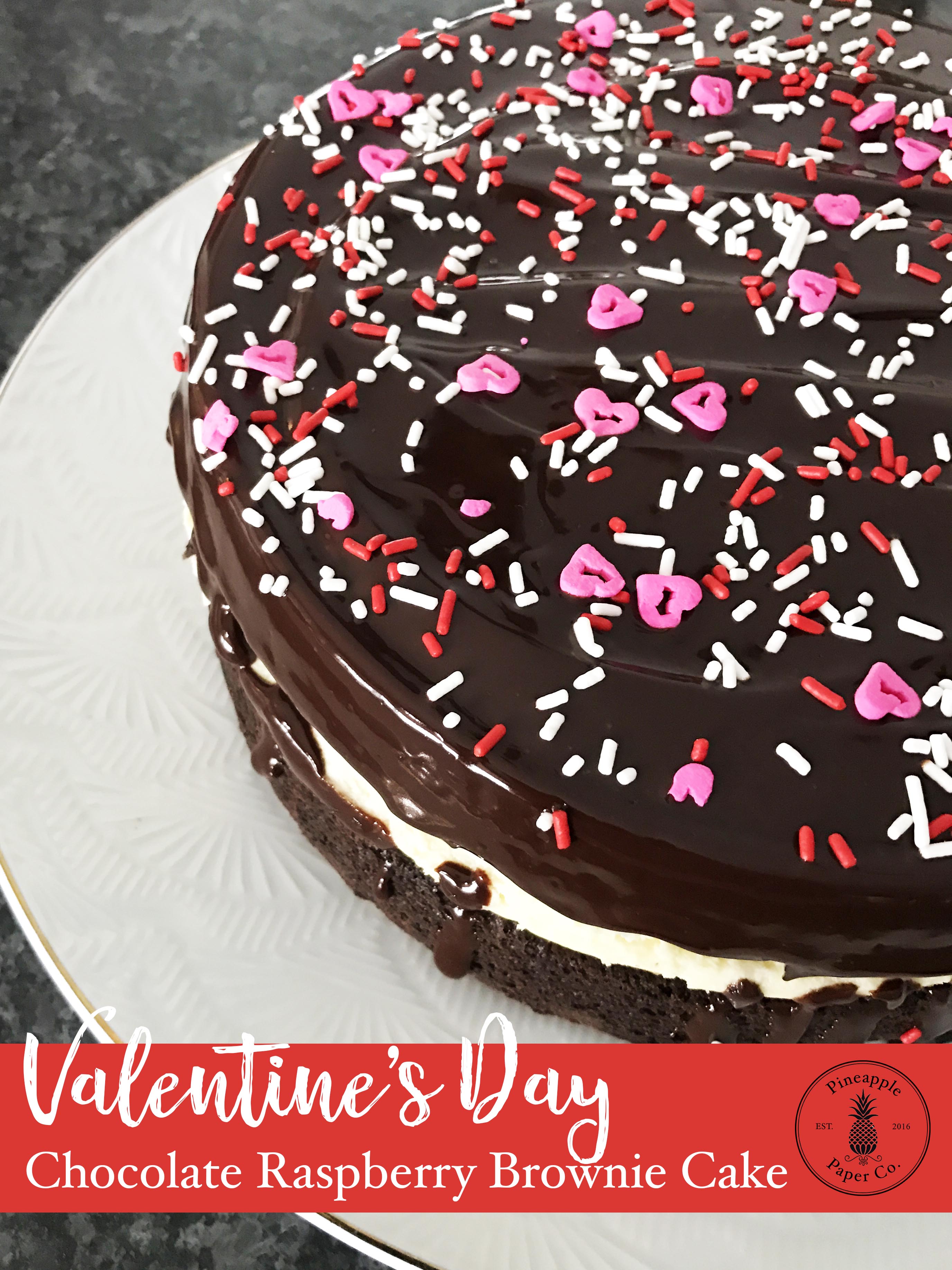 Chocolate Raspberry Brownie Cake Recipe
