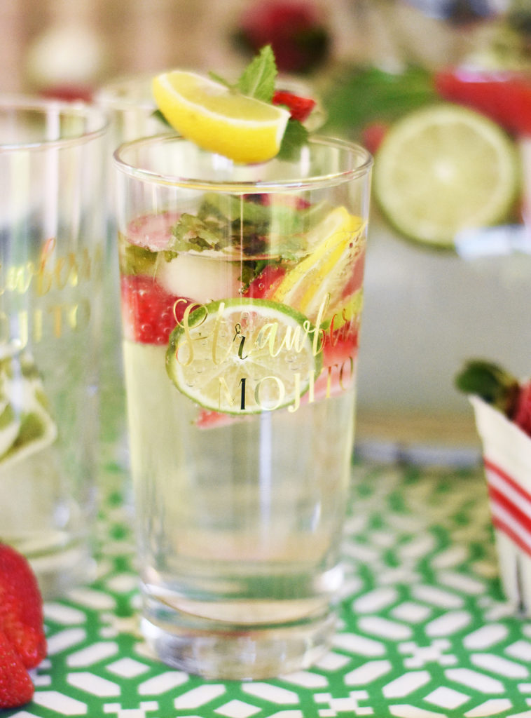 Strawberry Themed Party Ideas with DIY Cricut Party Decor by Pineapple Paper Co.