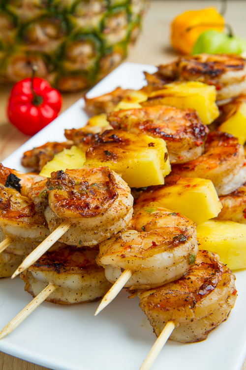 Grilled Shrimp with Pineapple