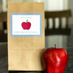 Back to School Lunch Bag Stickers