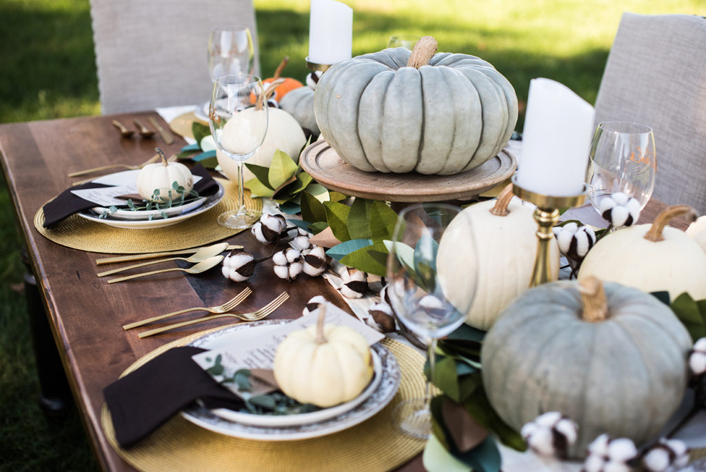 Thanksgiving Table Decorations by Pineapple Paper Co. for Rue Magazine and Cricut