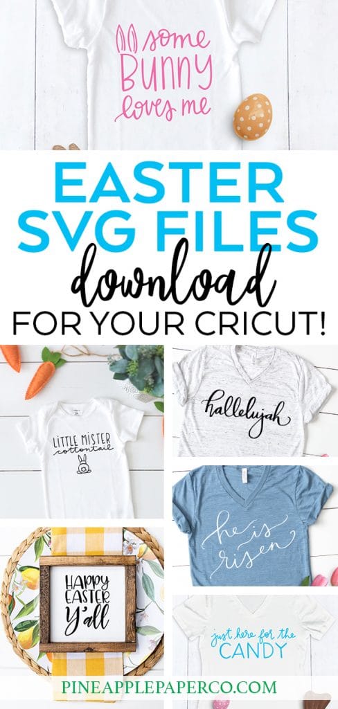 Easter SVG Files to Download for Cricut and Silhouette Machines curated by Pineapple Paper Co.