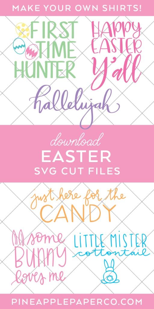 Easter SVG Files to Download for Cricut and Silhouette Machines curated by Pineapple Paper Co.