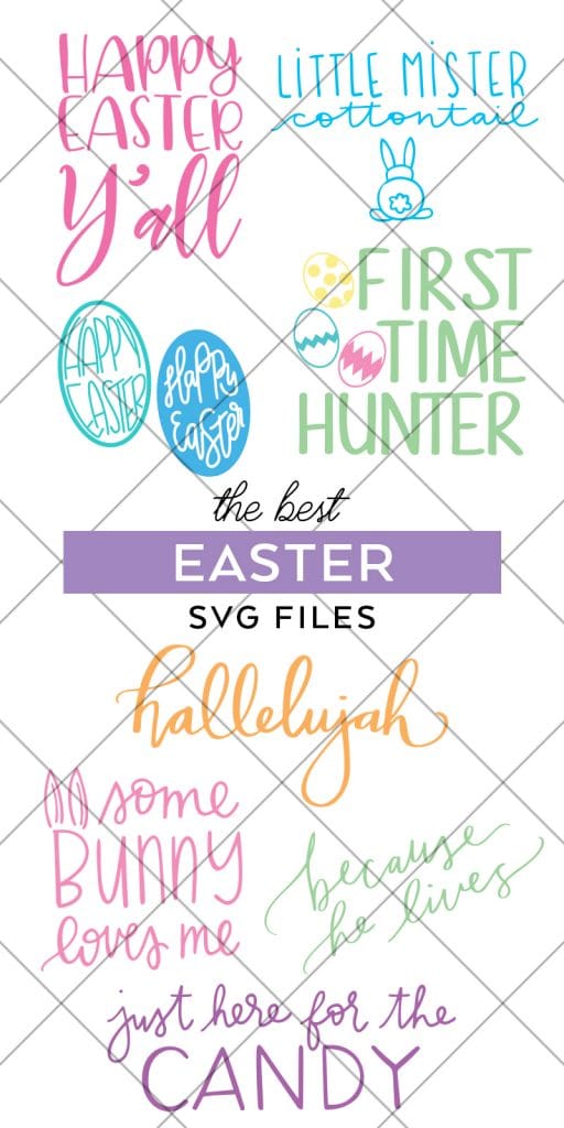 Easter SVG Files to Download for Cricut and Silhouette Machines curated by Pineapple Paper Co.