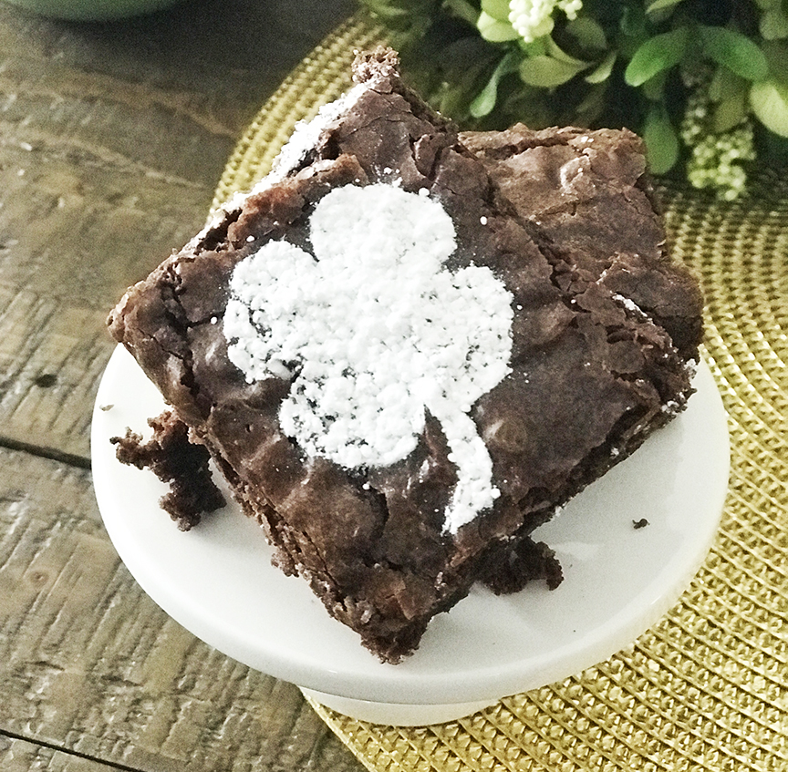Irish Cream Brownie Recipe + Easy Cricut Craft