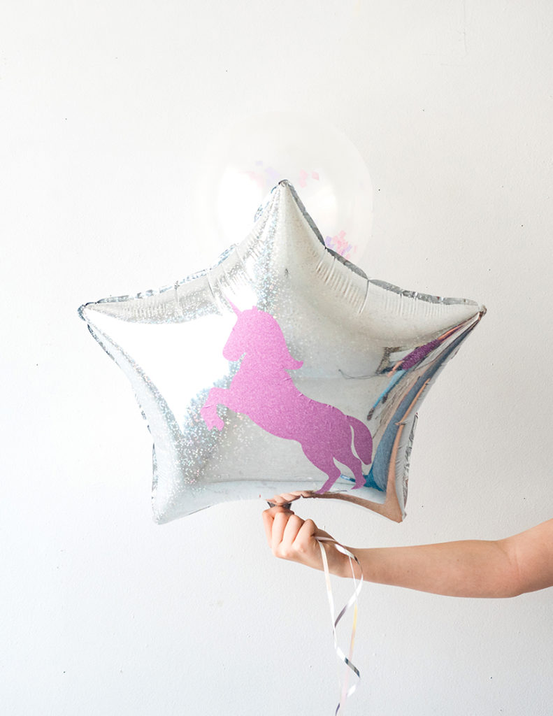 DIY Unicorn Balloon with your Cricut machine by Pineapple Paper Co.