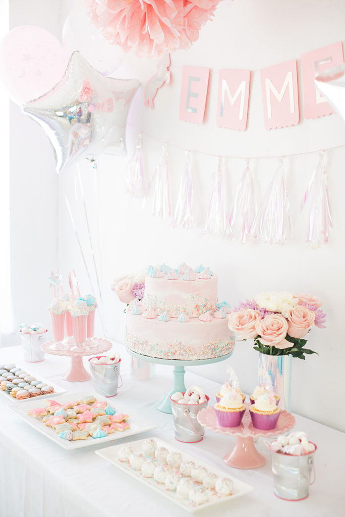 Unicorn Dessert Table by Pineapple Paper Co.