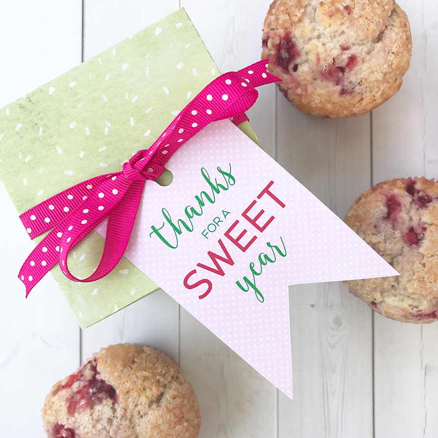 FREE Printable Teacher Gift Tag – Thanks for a SWEET Year