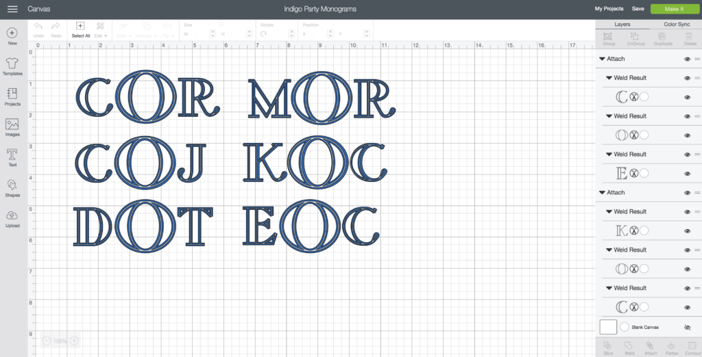 Cricut Design Space Monogram for a Summer Backyard Party by Pineapple Paper Co.
