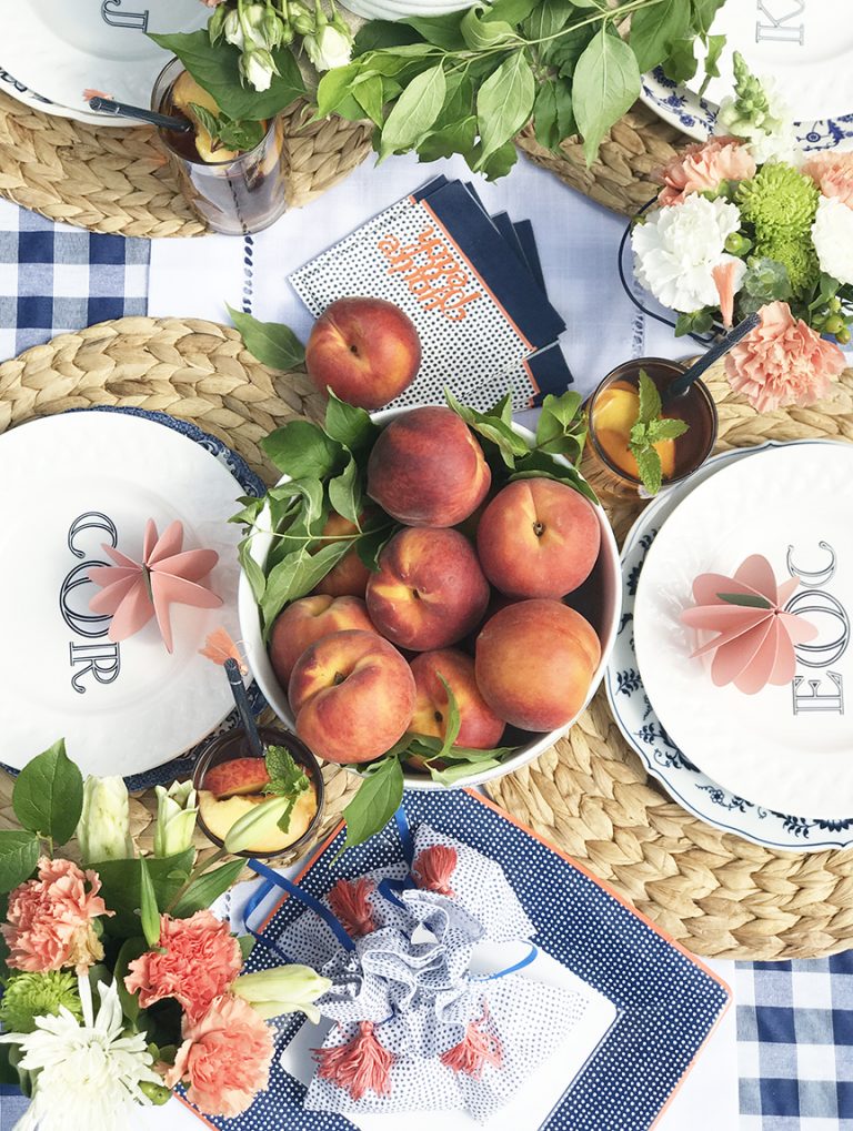Plan a Perfect Summer Party with Martha Stewart Cricut DIY Peach Decorations