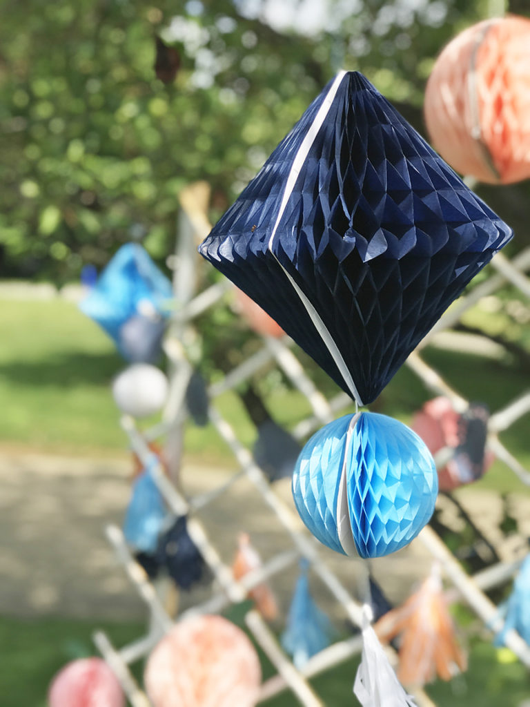 Indigo Martha Stewart Honeycomb Decoration from Michaels