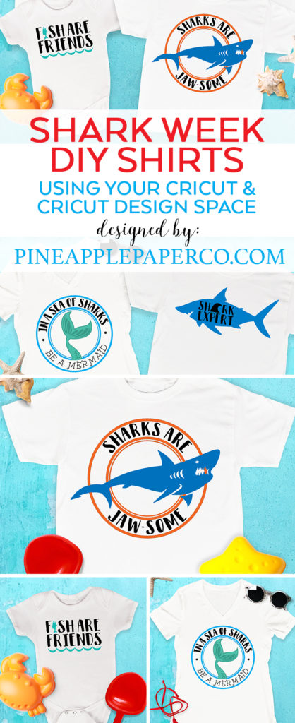 Shark Week T Shirt Designs by Pineapple Paper Co.