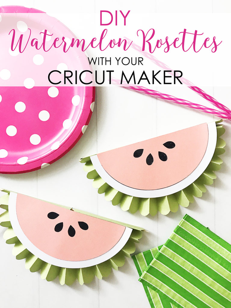DIY Watermelon Rosettes by Pineapple Paper Co.