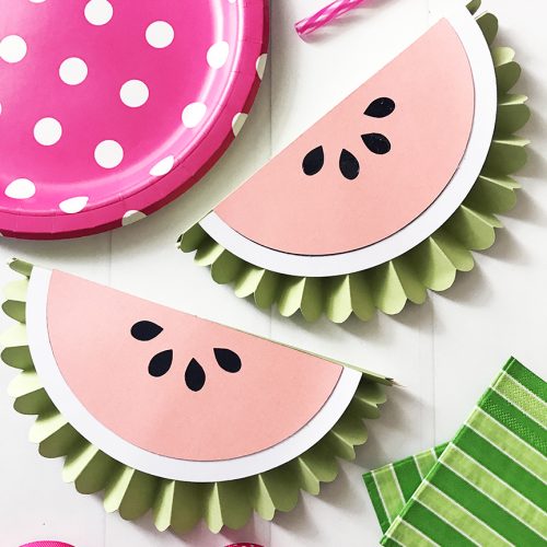 Watermelon Rosettes by Pineapple Paper Co.