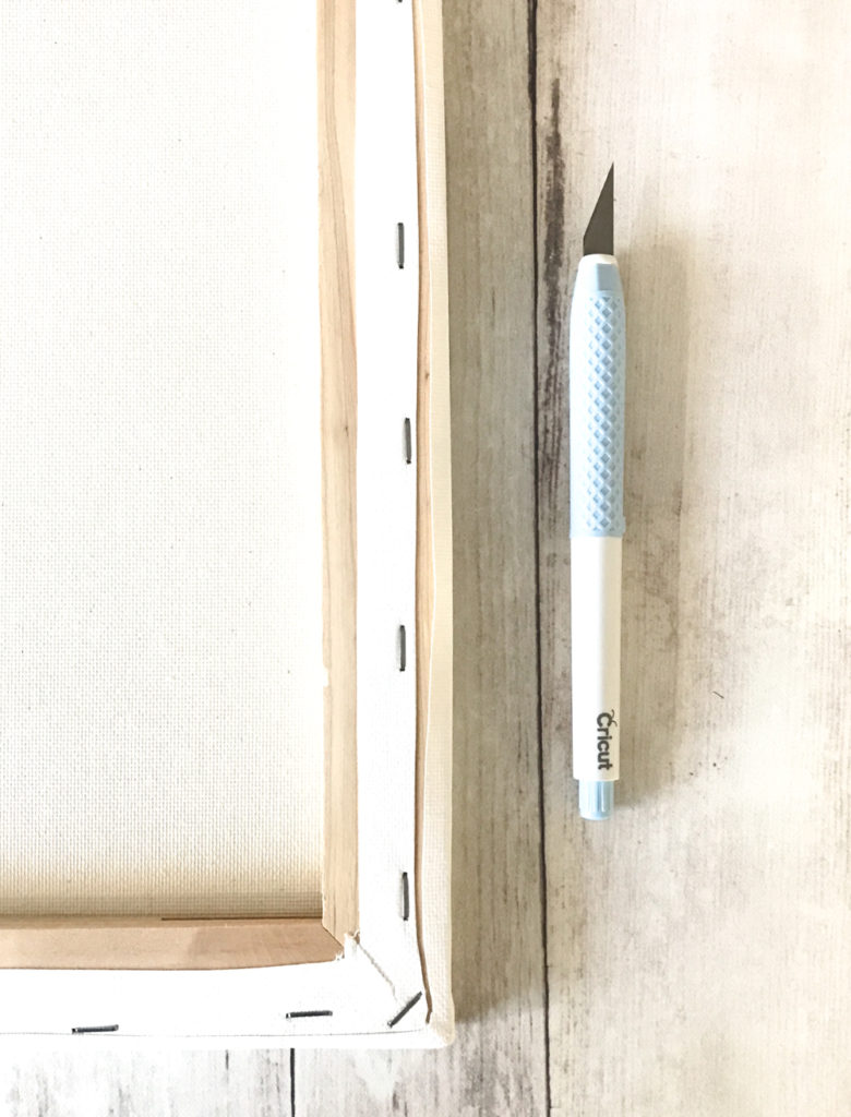 Cricut TrueControl Knife and How to Remove Canvas for Reverse Canvas Project
