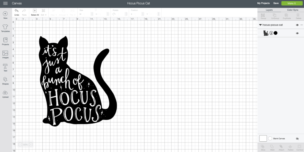 Hocus Pocus SVG Cricut Design Space