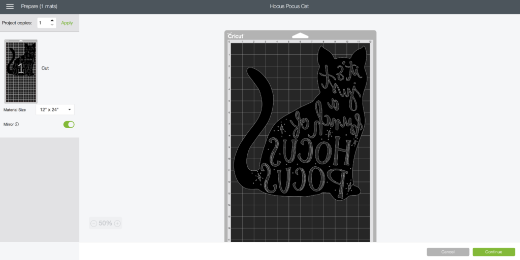 Hocus Pocus SVG Cricut Design Space