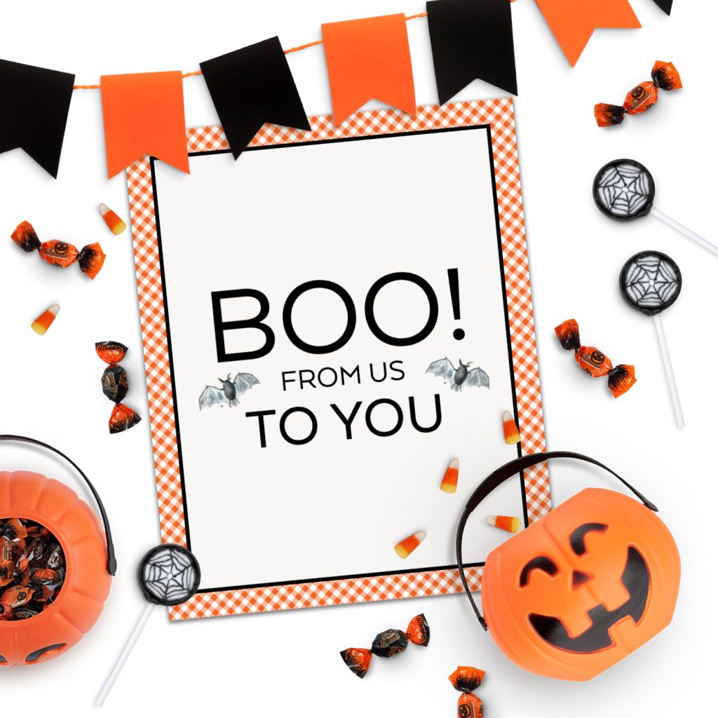 Boo to You Free Halloween Printable Decoration by Pineapple Paper Co.