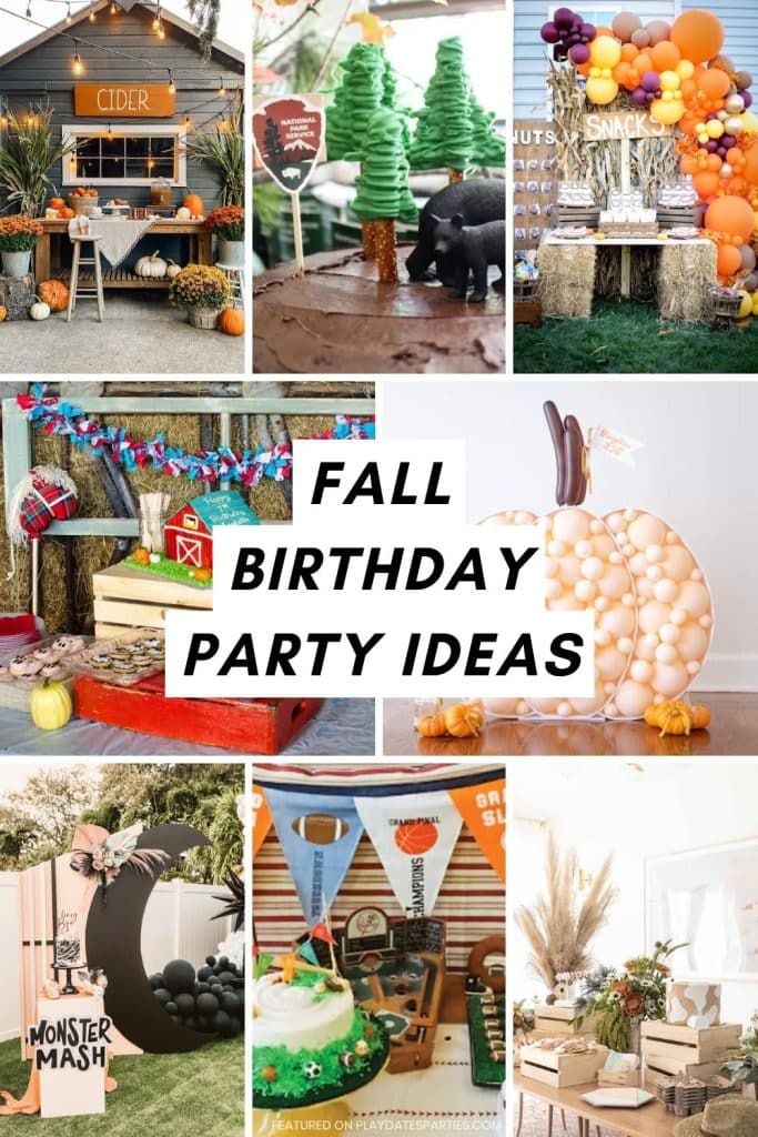 fall party ideas for birthdays