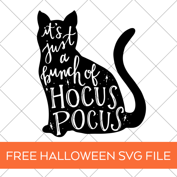 Hocus Pocus Black Cat Halloween SVG
