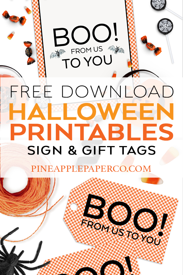 FREE Halloween Printables from Pineapple Paper Co.