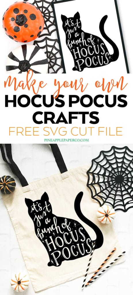 Free Hocus Pocus Cat SVG by Pineapple Paper Co.