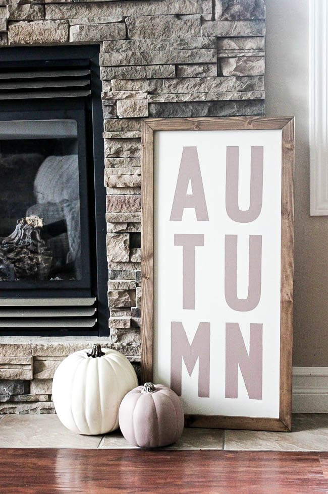 DIY Autumn Modern Farmhouse Sign