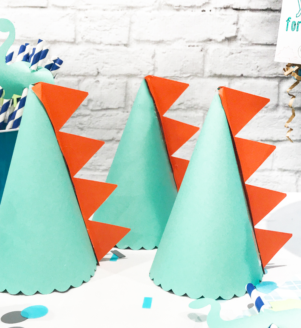 Dinosaur Party Ideas by Pineapple Paper Co. for Martha Stewart, Cricut and Michaels