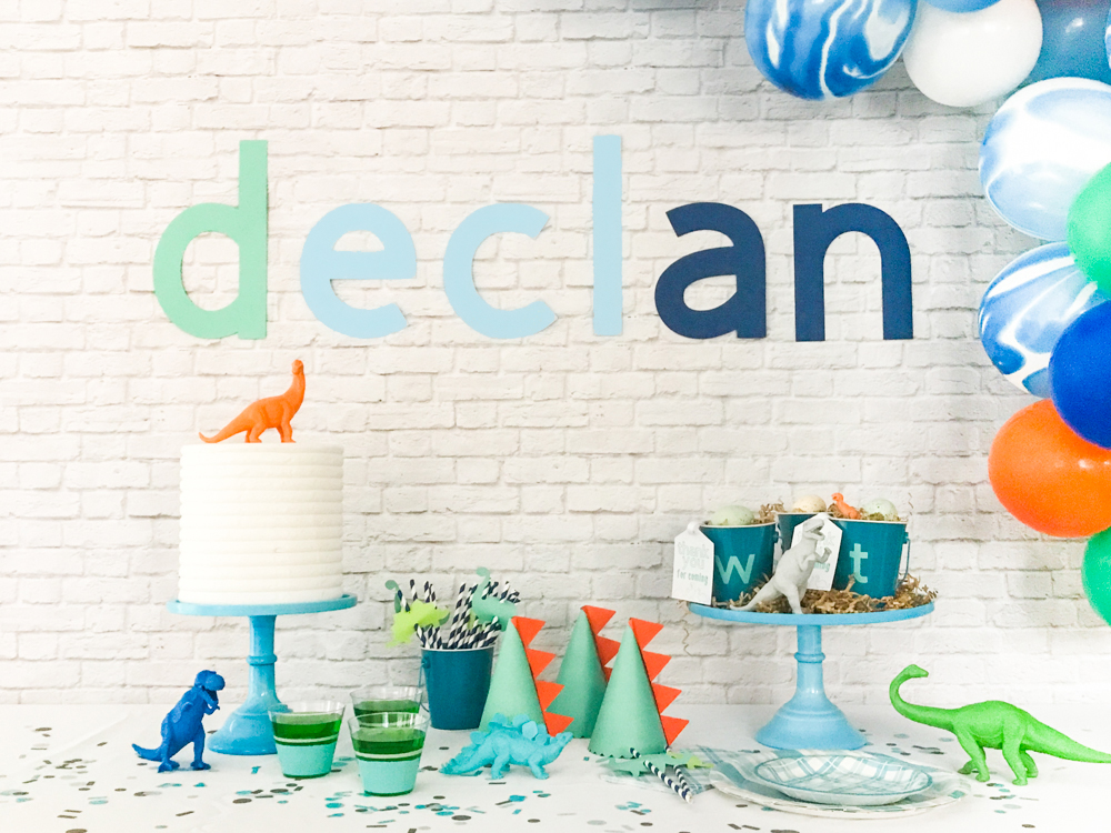 Modern Dinosaur Party with Martha Stewart, Michaels, and Cricut by Pineapple Paper Co.