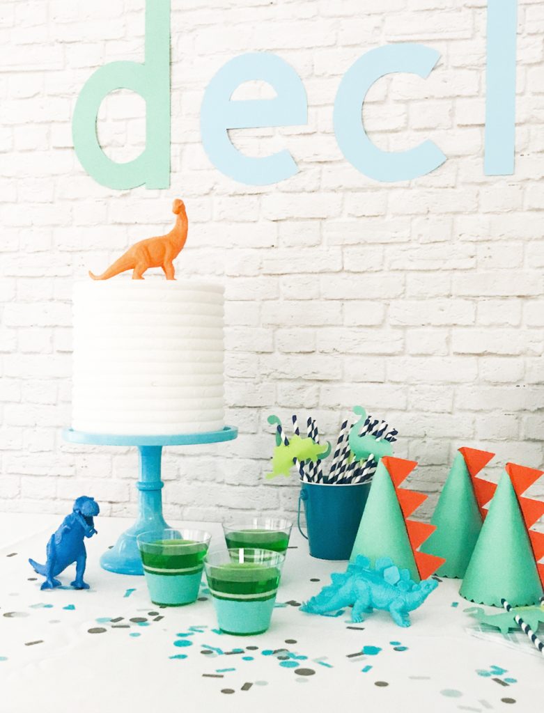 Dinosaur Party Ideas by Pineapple Paper Co. for Martha Stewart, Michaels, and Cricut
