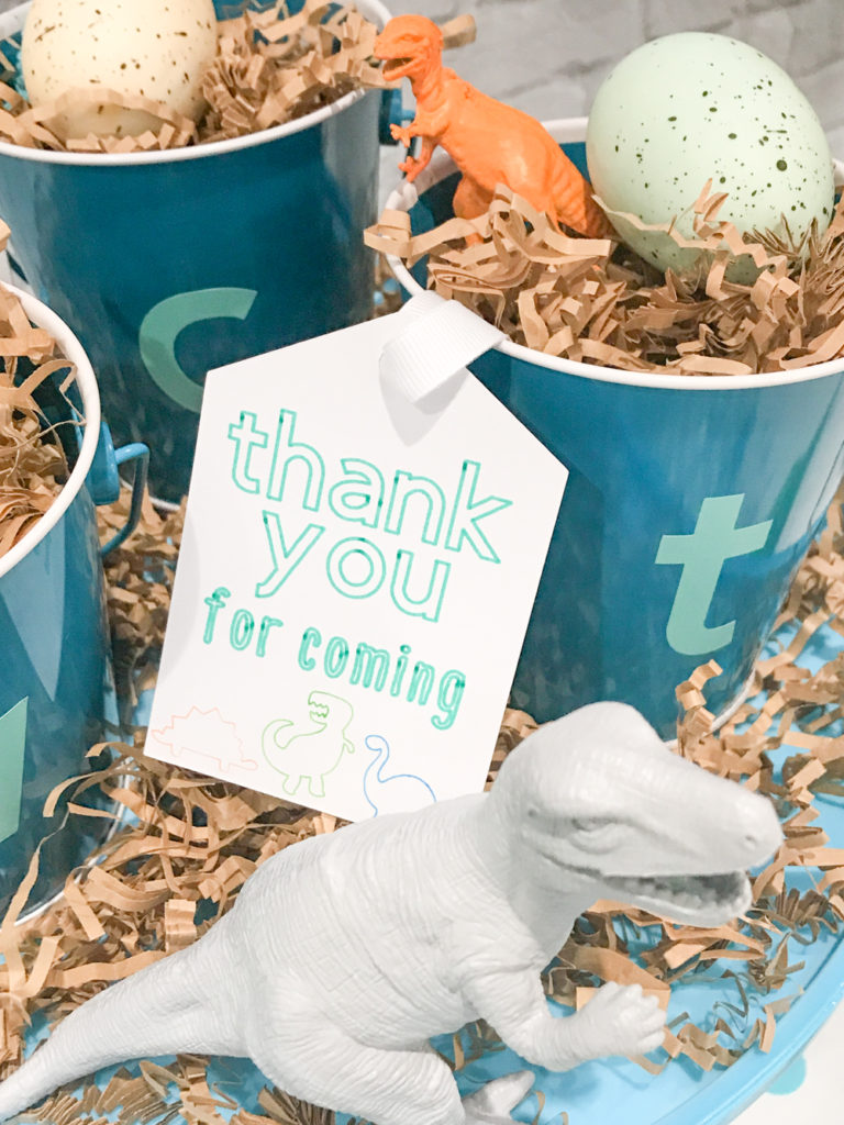 DIY Dinosaur Party Favor Tags made with the Cricut Explore Air 2 Martha Stewart Bundle