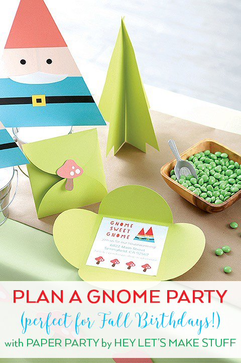 Plan a Gnome Fall Birthday Party - Paper Party Book