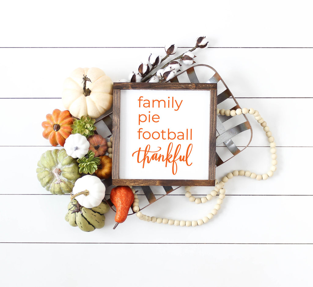 Thanksgiving Decor Sign - FREE SVG File by Pineapple Paper Co.