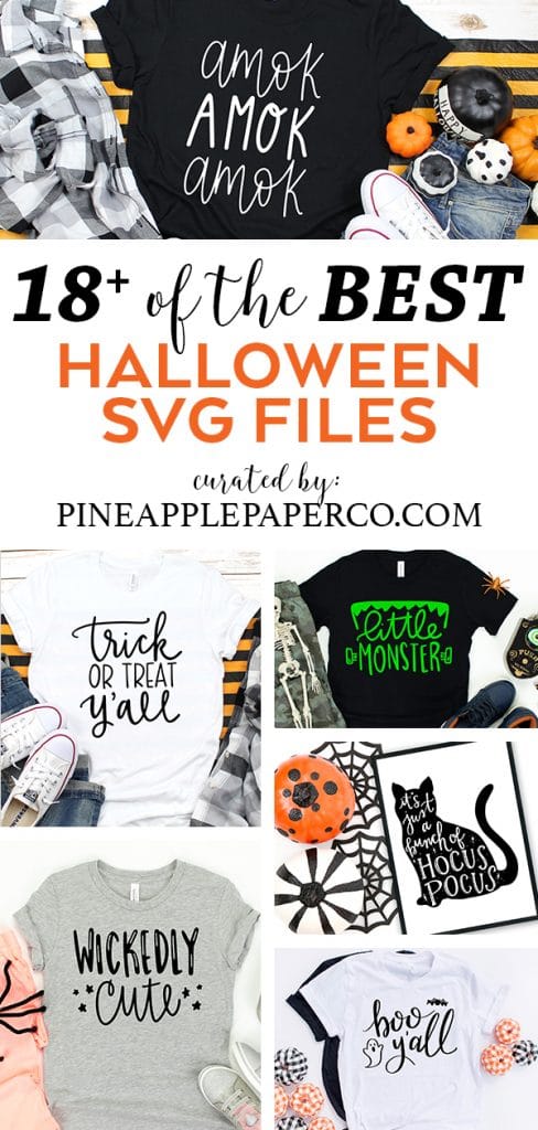 Free Halloween SVG Files curated by Pineapple Paper Co.