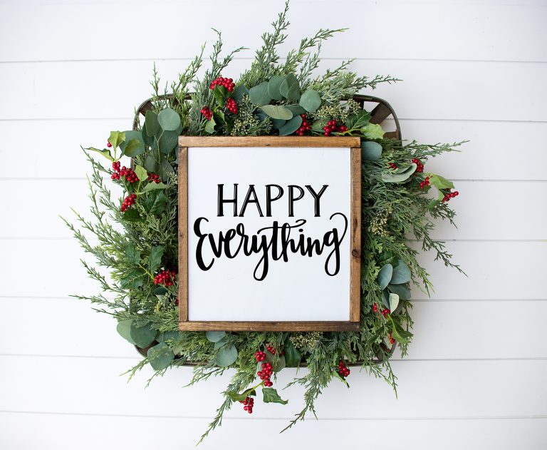 FREE Happy Everything SVG to Make your Own DIY Doormat