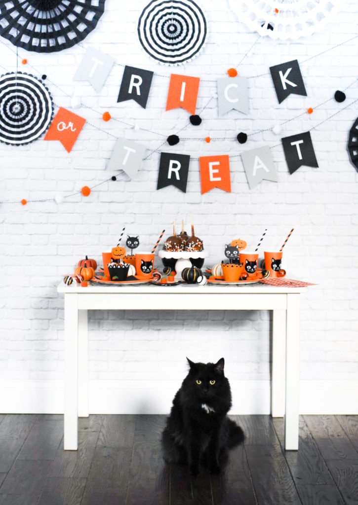 Make Your Own Kids Halloween Party Decor - Trick or Treat Halloween Party with Cricut Maker - Pineapple Paper Co.