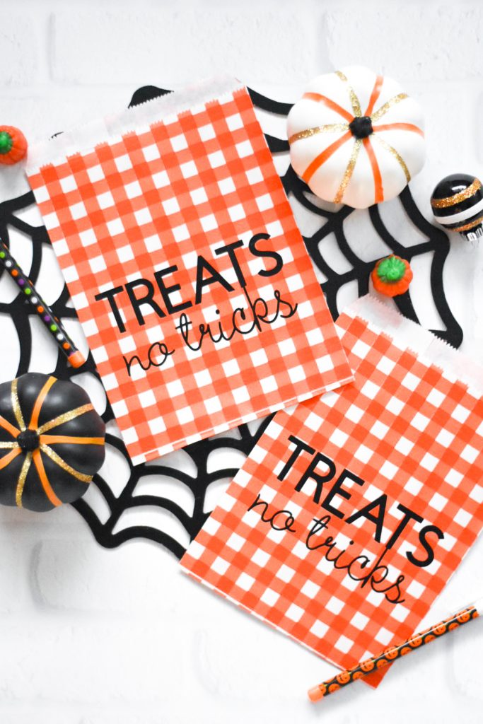 Make Your Own DIY Halloween Treat Bags for a Halloween Party with Cricut Iron On and the Cricut Maker - Pineapple Paper Co.