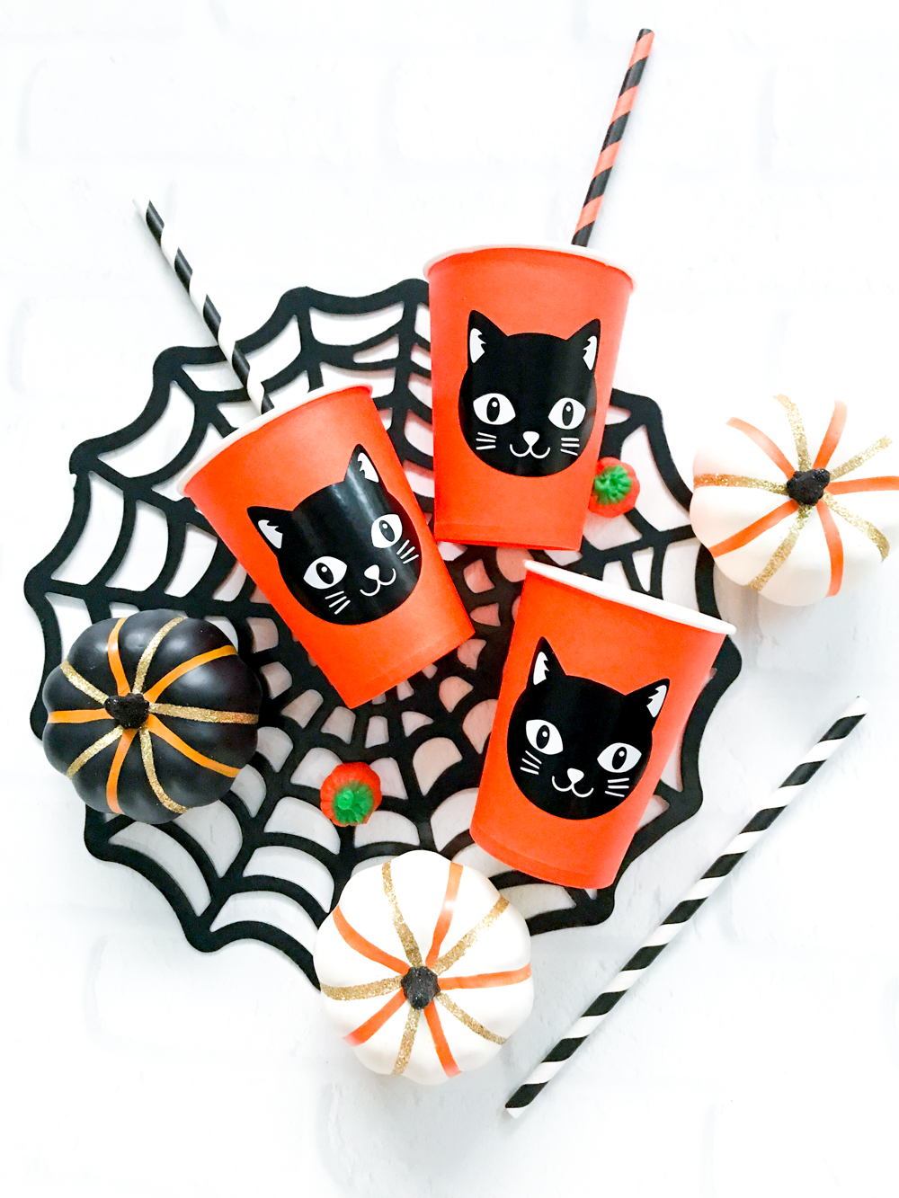 Make Your Own DIY Halloween Party Cups and Supplies with the Cricut Maker by Pineapple Paper Co.