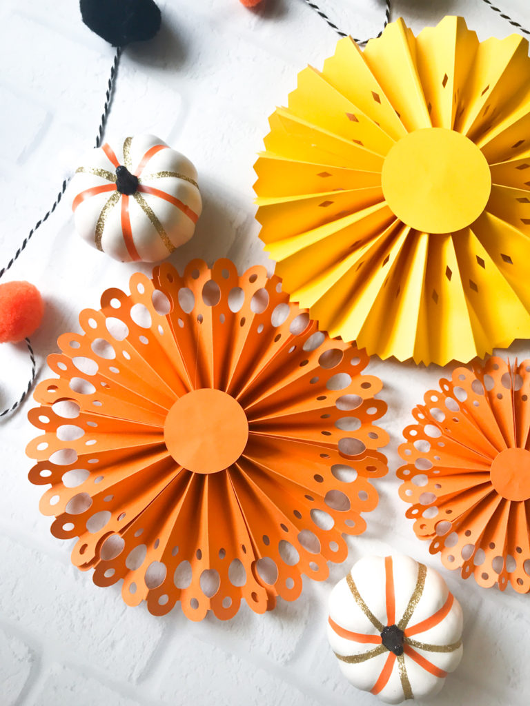 DIY Halloween Paper Rosettes with the Cricut Maker