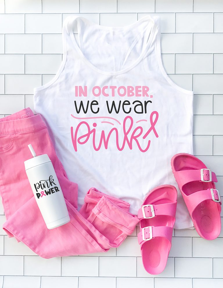 Make Breast Cancer Awareness Ideas with Cricut