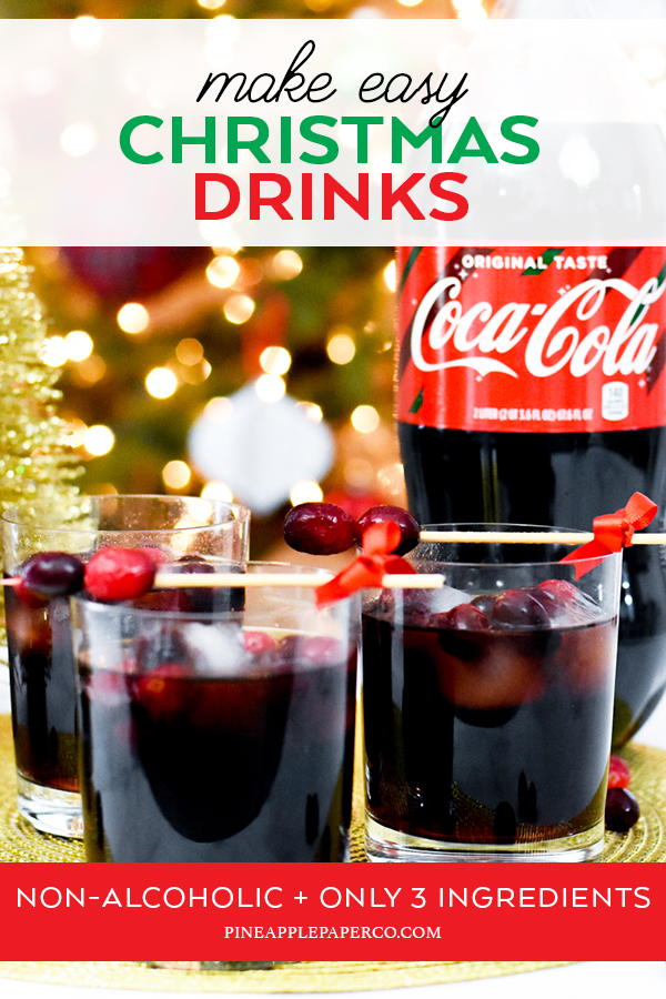 Make an Easy Non-Alcoholic Holiday Drink by Pineapple Paper Co.