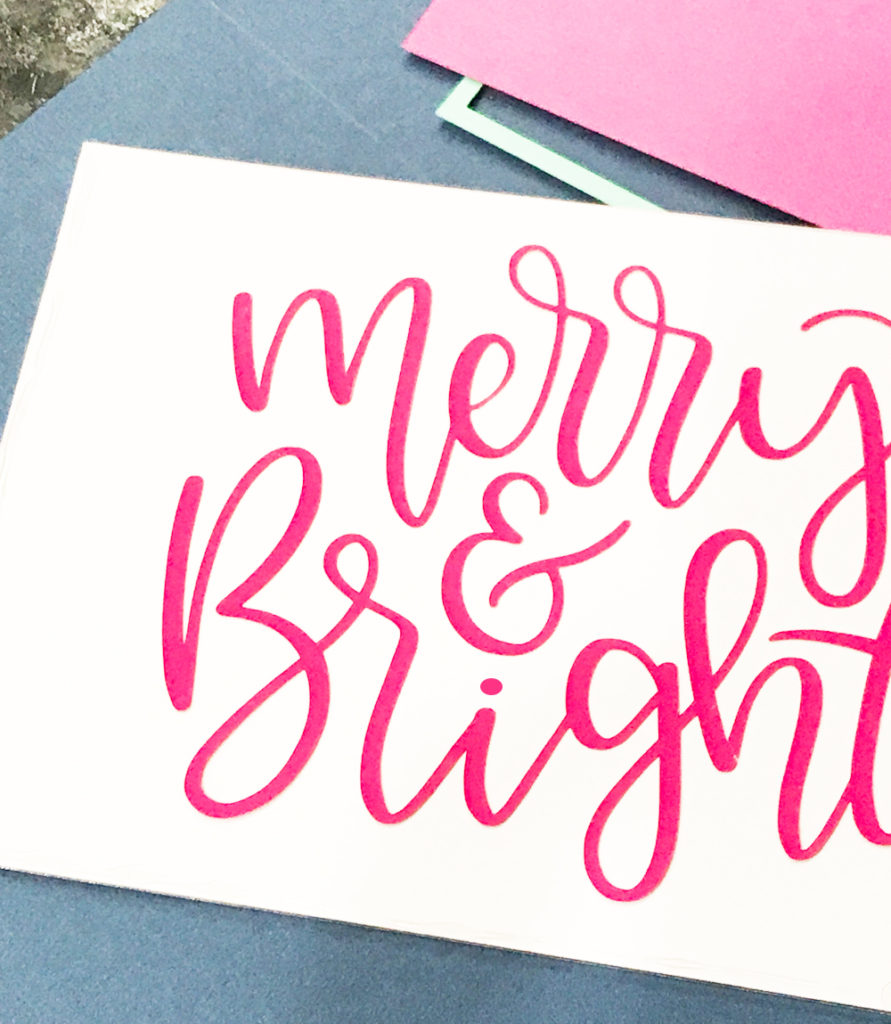 Make Handmade Christmas Cards with your Cricut Maker by Pineapple Paper Co.