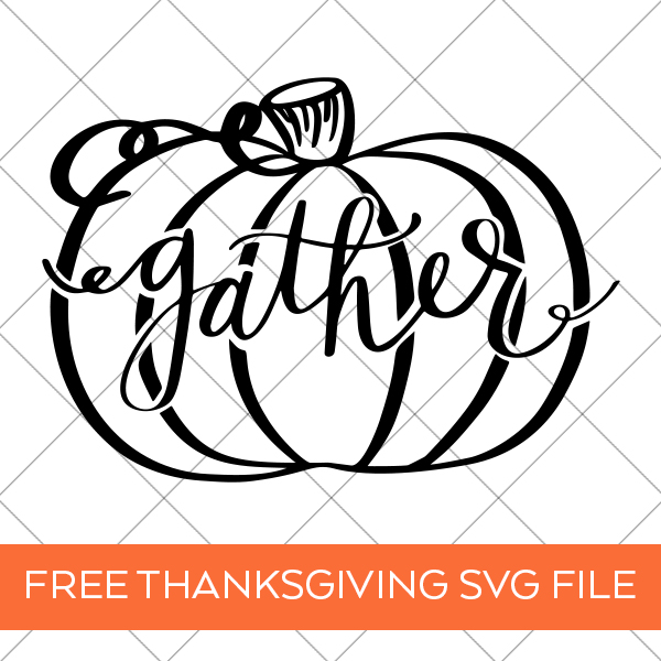 Download a FREE Thanksgiving SVG and make a DIY Wooden Gather Tray or Sign by Pineapple Paper Co.