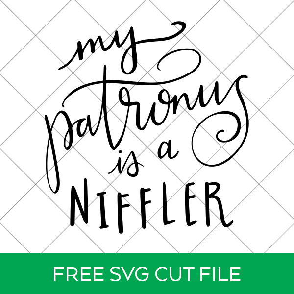 Download a FREE Harry Potter SVG and make your own Fantastic Beasts Shirt "My Patronus is a Niffler" by Pineapple Paper Co.