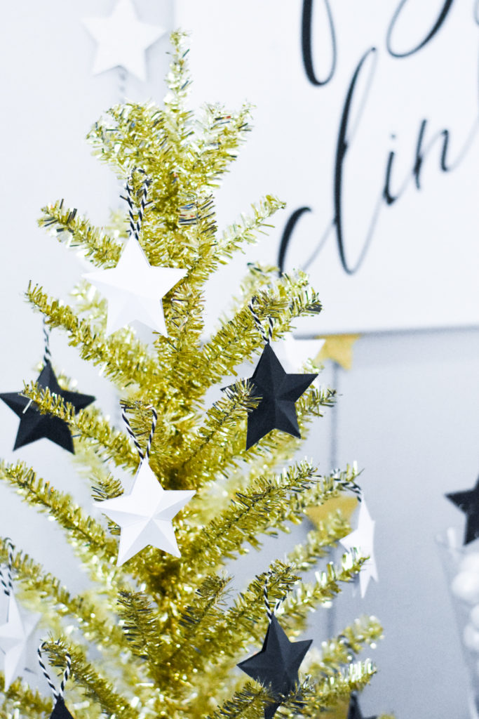 DIY New Year's Eve Party Decorations made with the Cricut Maker by Pineapple Paper Co.
