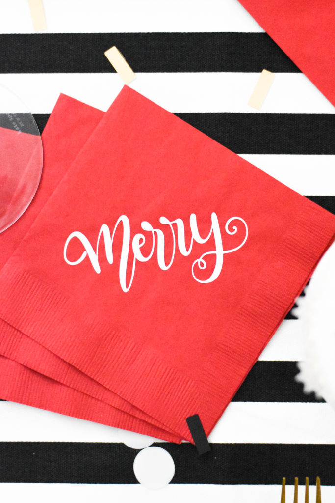 DIY Holiday Party Decorations and DIY Holiday Party Supplies with Martha Stewart, Cricut, and Michaels by Pineapple Paper Co.