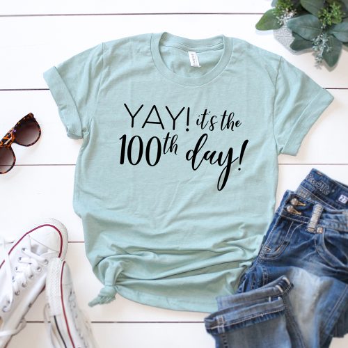 100th Day of School Shirt SVG by Pineapple Paper Co.