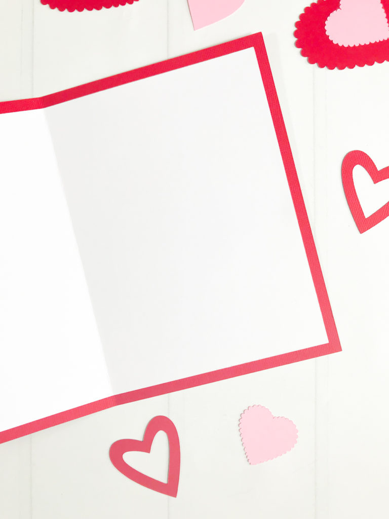 Handmade Valentine's Day Card with your Cricut and Iron On Vinyl by Pineapple Paper Co.