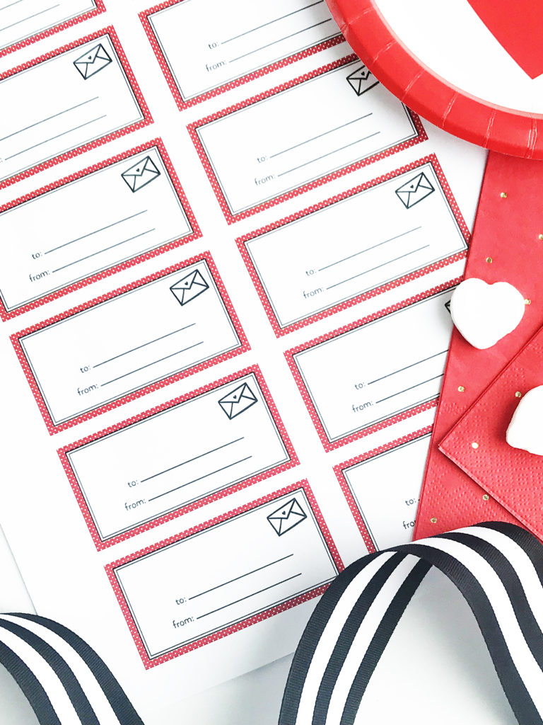Printable Valentine Tags by Pineapple Paper Co.